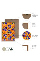 Çiçekler Ahşap Çerçeveli Tablo 50 x 70