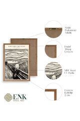 Çığlık Ahşap Çerçeveli Tablo 50 x 70
