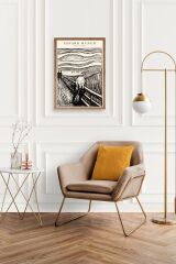 Çığlık Ahşap Çerçeveli Tablo 30 x 42