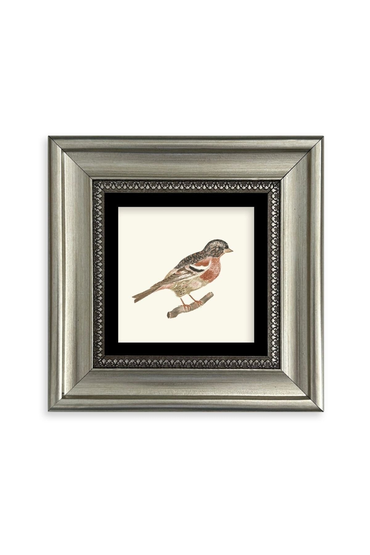 Kuş Çerçeveli Taş Tablo 20 cm