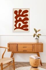 Soyut Ahşap Çerçeveli Tablo 50 x 70