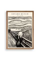 Çığlık Ahşap Çerçeveli Tablo 30 x 42