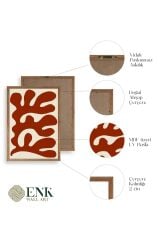 Soyut Ahşap Çerçeveli Tablo 50 x 70