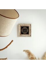 Esma-ül Hüsna Allah 99 Ismi Çerçeveli Taş Tablo , Çerçeveli Taş Duvar Dekoru 20 cm