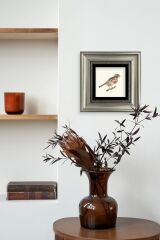 Kuş Çerçeveli Taş Tablo 20 cm