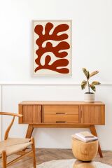 Soyut Ahşap Çerçeveli Tablo 23 x 30