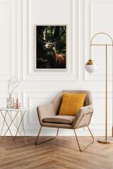 Geyik Ahşap Çerçeveli Tablo 50 x 70