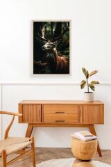 Geyik Ahşap Çerçeveli Tablo 23 x 30