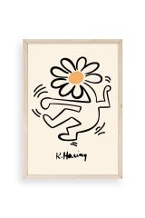 Keith Haring Ahşap Çerçeveli Tablo 23 x 30