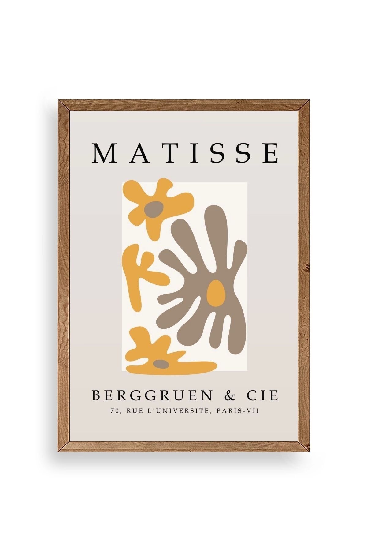 Modern Ahşap Çerçeveli Tablo 17 x 23