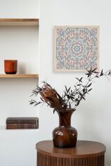 Mandala Ahşap Çerçeveli Tablo 42 x 42