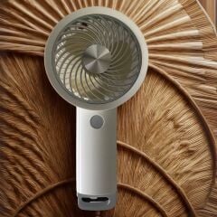 BUFFER®  USB ile Şarj Olabilen 3 Ayarlı Fan Modlu Çanta Tipi El Fanı
