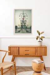 Motto Ahşap Çerçeveli Tablo 30 x 42