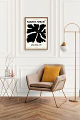 Çiçek Ahşap Çerçeveli Tablo 30 x 42