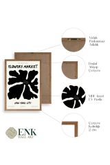 Çiçek Ahşap Çerçeveli Tablo 50 x 70