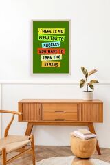 Motto Ahşap Çerçeveli Tablo 17 x 23