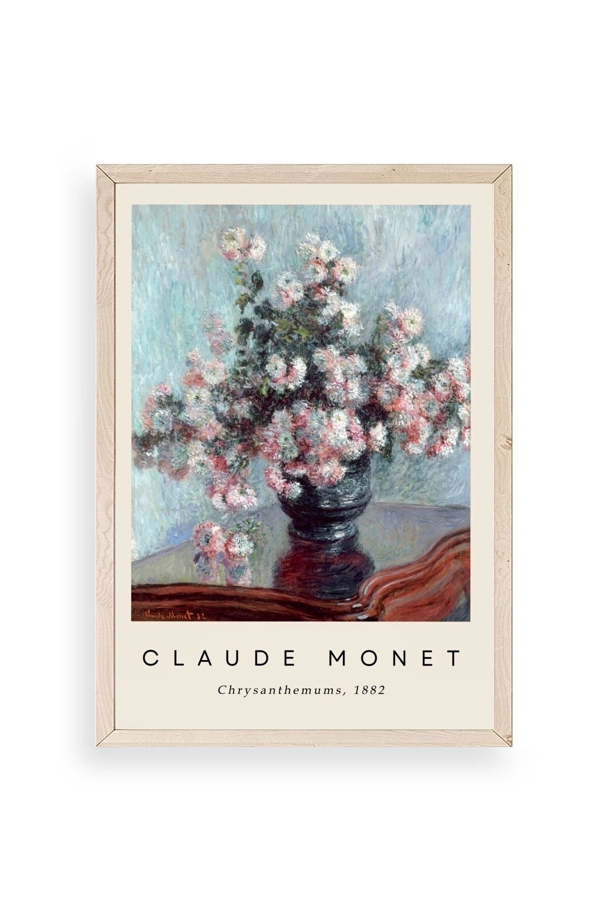 Claude Monet Ahşap Çerçeveli Tablo 30 x 42