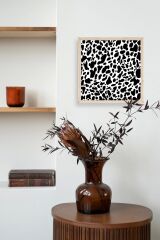 Desen Ahşap Çerçeveli Tablo 50 x 50