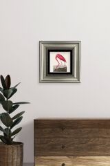 Flamingo Çerçeveli Taş Tablo 20 cm