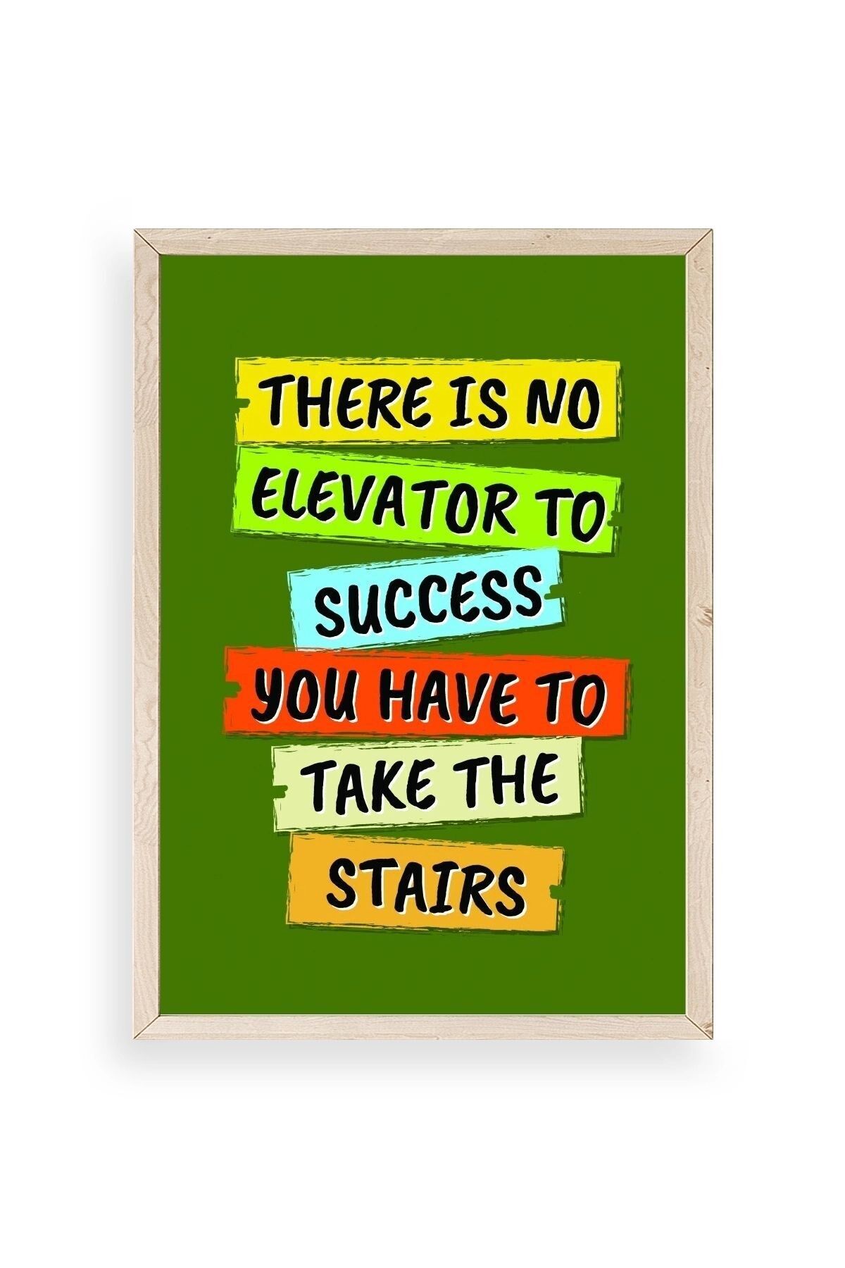 Motto Ahşap Çerçeveli Tablo 50 x 70