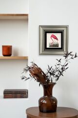 Flamingo Çerçeveli Taş Tablo 20 cm