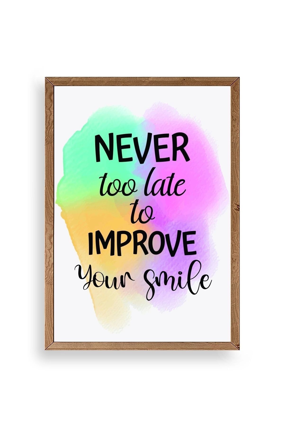 Motto Ahşap Çerçeveli Tablo 50 x 70