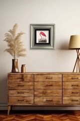 Flamingo Çerçeveli Taş Tablo 20 cm