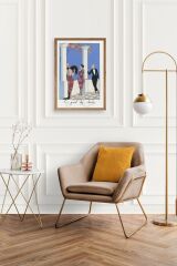 George Barbier Ahşap Çerçeveli Tablo 17 x 23