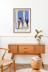 George Barbier Ahşap Çerçeveli Tablo 17 x 23