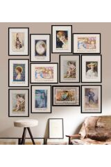 12 Parça Çerçeve Görünümlü Mdf Tablo Seti 15 x 20