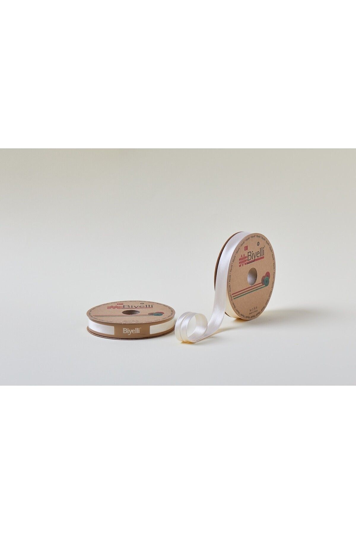 Biye Saten Katlı 036 Koyu Krem 2 cm 25 Metre %100 Polyester