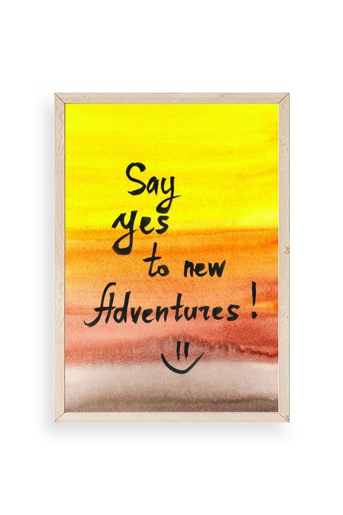 Motto Ahşap Çerçeveli Tablo 50 x 70