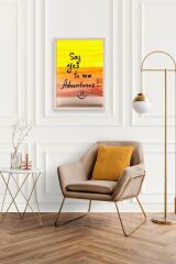 Motto Ahşap Çerçeveli Tablo 50 x 70