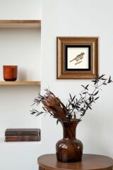 Kuş Çerçeveli Taş Tablo 20 cm