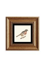 Kuş Çerçeveli Taş Tablo 20 cm