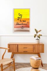 Motto Ahşap Çerçeveli Tablo 17 x 23