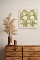 Çiçek Ahşap Çerçeveli Tablo 50 x 50