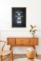 Motto Ahşap Çerçeveli Tablo 50 x 70