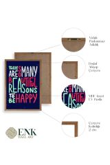 Motto Ahşap Çerçeveli Tablo 50 x 70