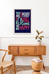 Motto Ahşap Çerçeveli Tablo 50 x 70