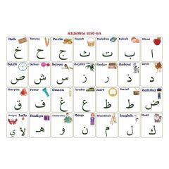 BUFFER® 70x100 cm Statik Kağıt Elif-Ba Öğrenme Tahtası