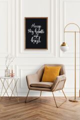 Motto Ahşap Çerçeveli Tablo 50 x 70