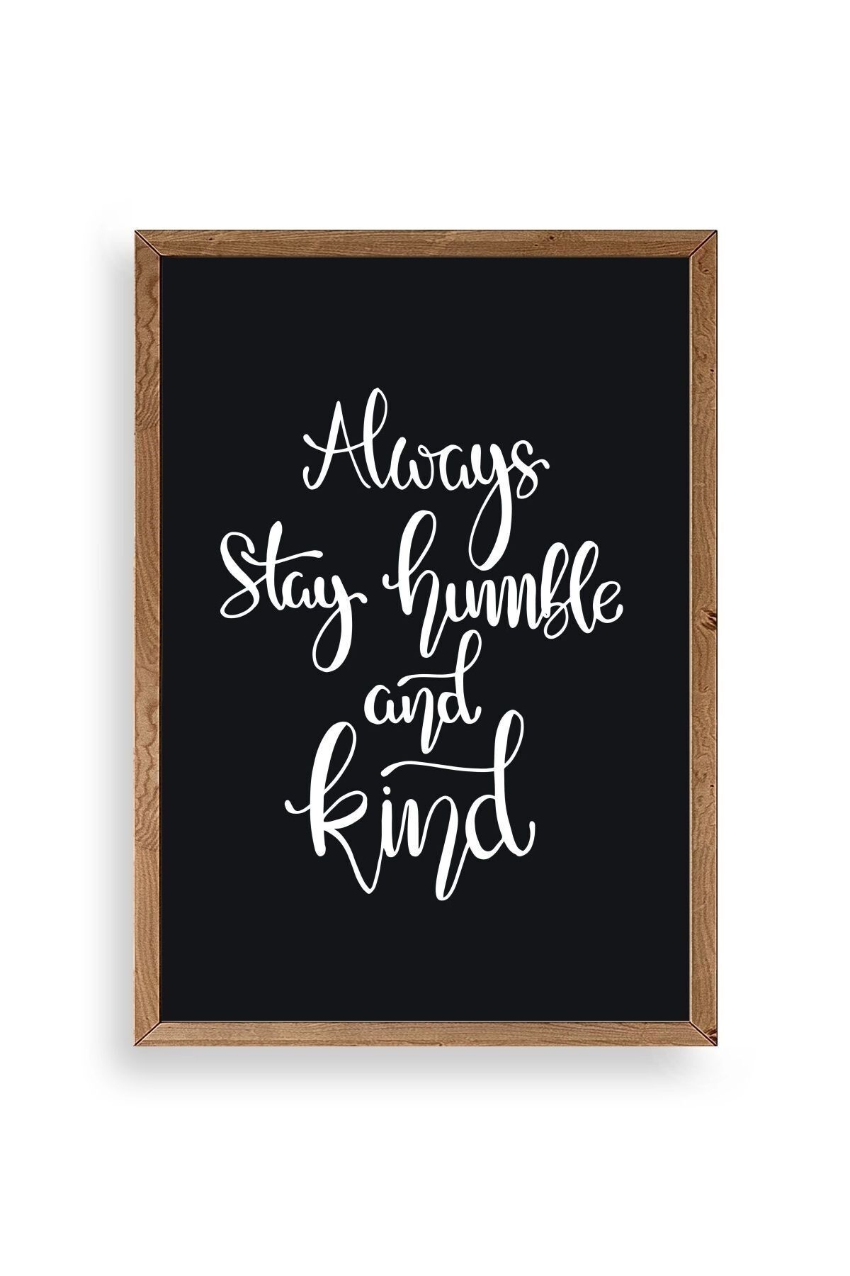 Motto Ahşap Çerçeveli Tablo 50 x 70