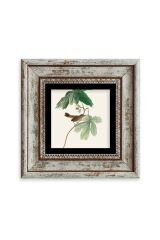 Yapraklar Çerçeveli Taş Tablo 20 cm