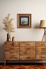 Van Gogh Çerçeveli Taş Tablo 20 cm