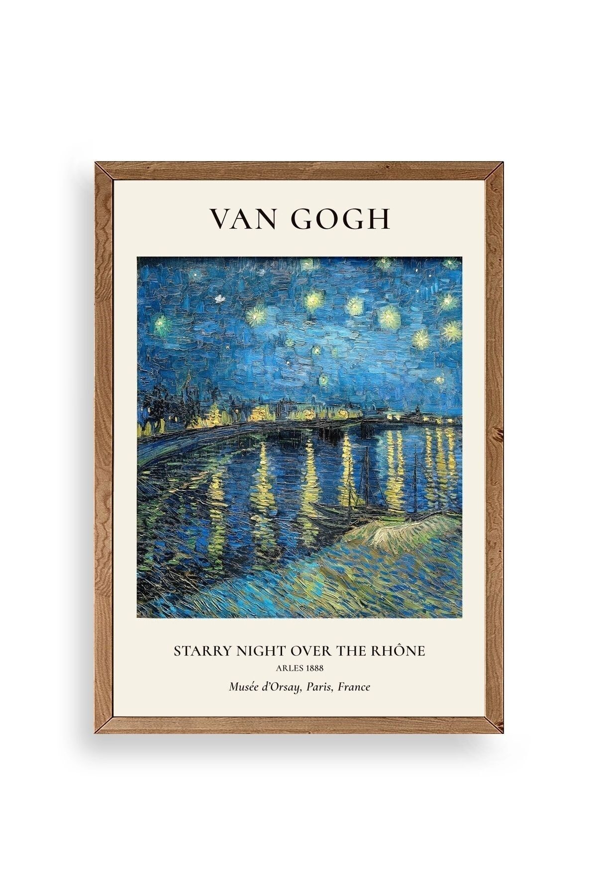 Van Gogh Ahşap Çerçeveli Tablo 50 x 70