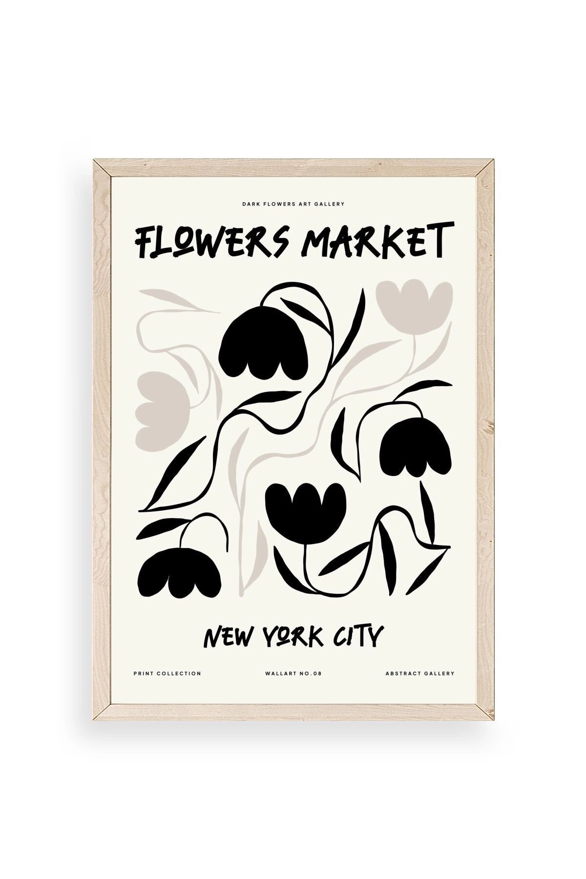 Çiçek Ahşap Çerçeveli Tablo 30 x 42