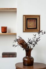 Küfi Ayetel Kürsi Çerçeveli Taş Tablo 20 cm