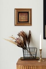 Küfi Ayetel Kürsi Çerçeveli Taş Tablo 20 cm