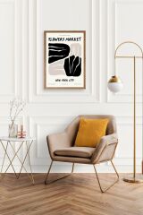 Çiçek Ahşap Çerçeveli Tablo 50 x 70